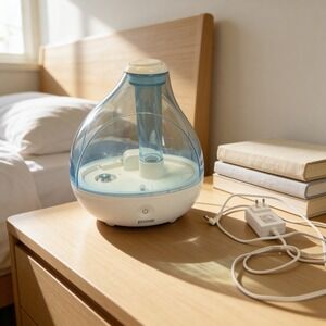 Pure Enrichment MistAire Ultrasonic Cool Mist Humidifier PEHUMIDIF White Blue‎